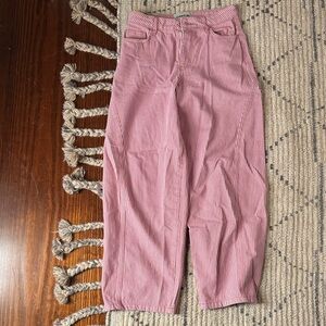 Damson Madder Pink Stripe Cargo Jeans